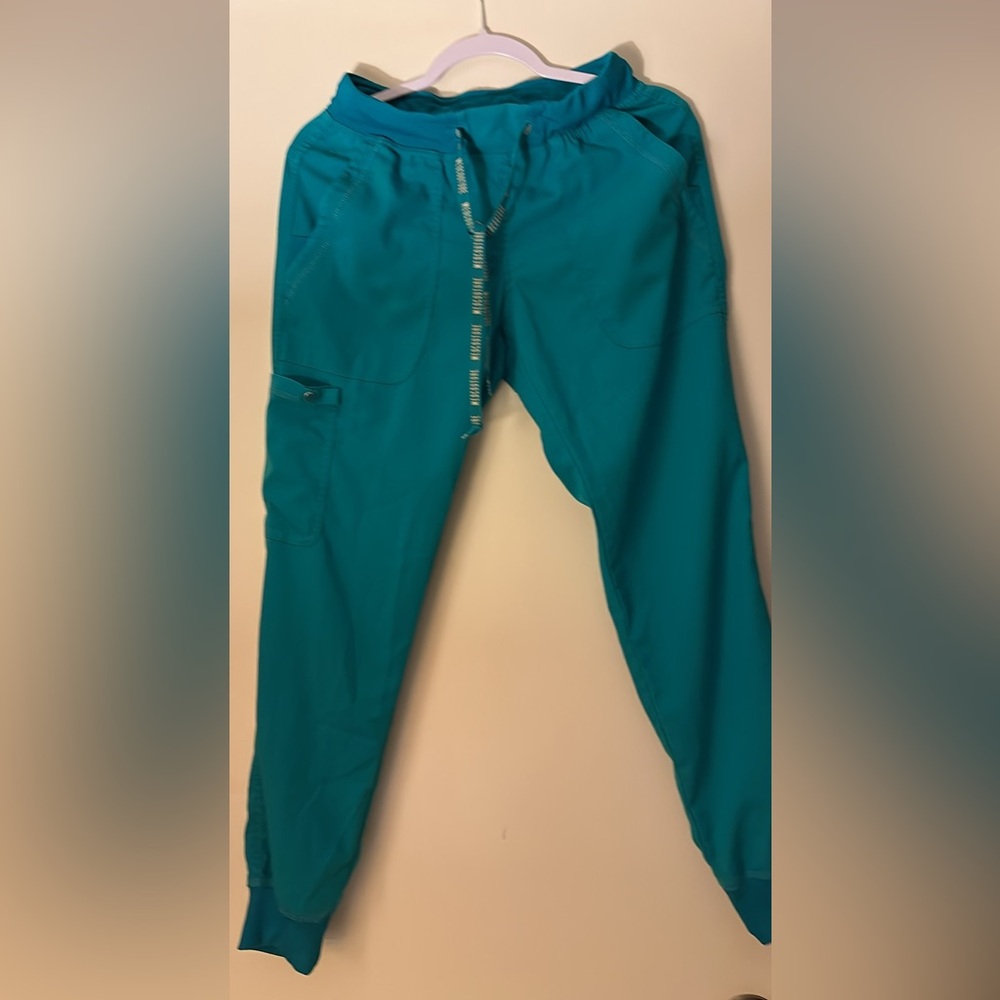 Med Couture Teal Track Pants